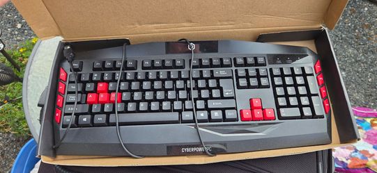 Red and Black gaming keyboard