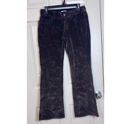 Banana Republic Pants Women’s Sz 4 Stretch Corduroy Gray Straight Vtg mid rise