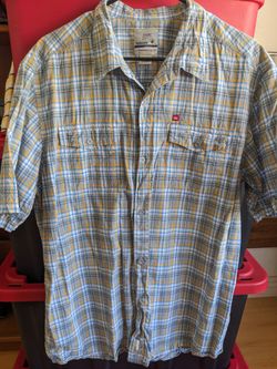 Men's Quicksilver Plaid Button Down Shirt