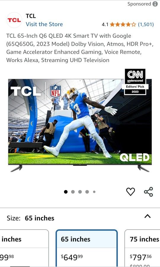 65" Tcl Google Tv