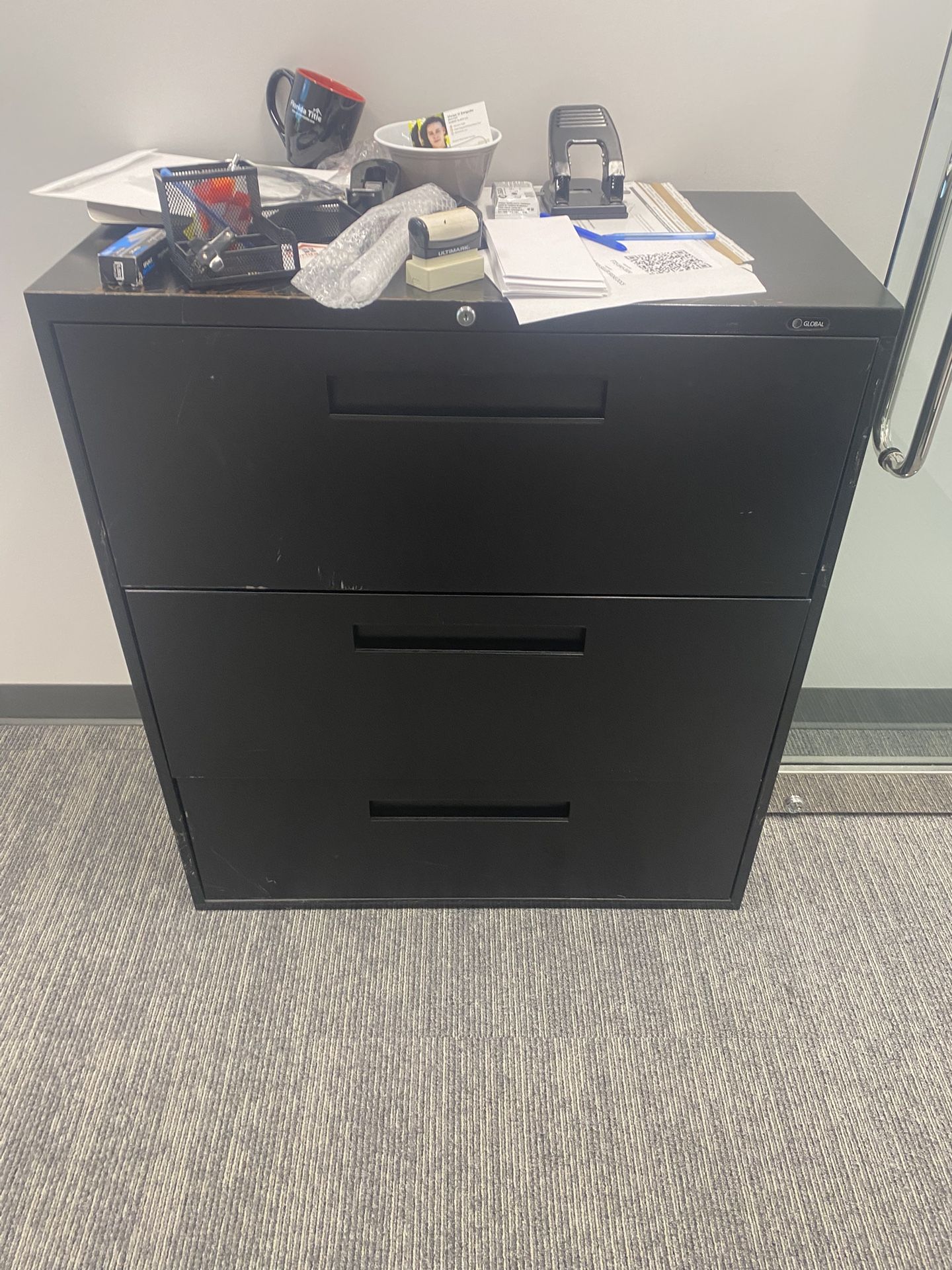 Three Drawer File Cabinet