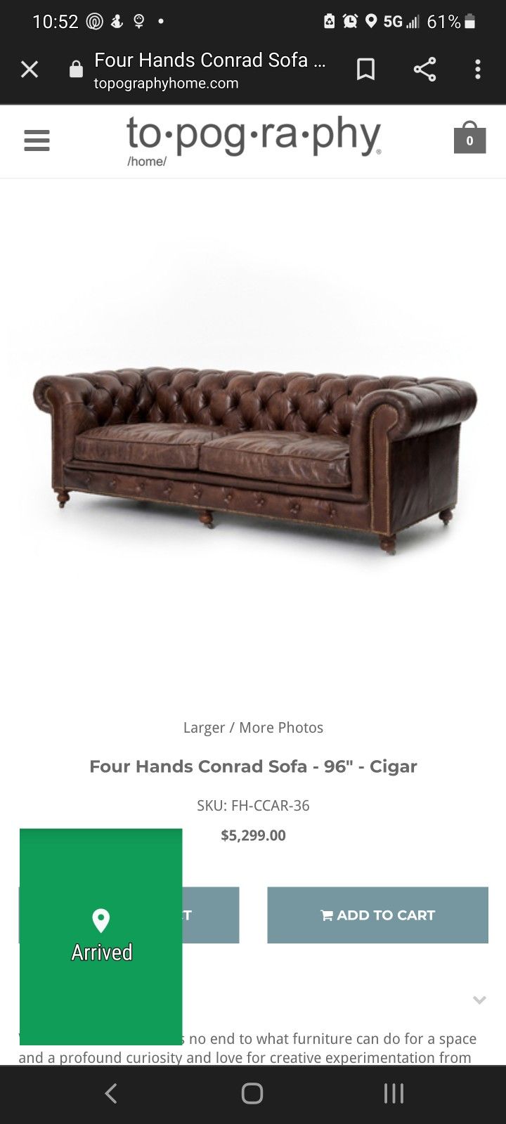 High End Furniture Sale MG + BW, RH, Four Hands, Leather Creations for