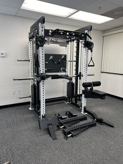 FULLY LOADED - FREE DELIVERY🟢All In One Home Gym🟢 Functional Trainer🟢Smith Machine🟢Squat Rack🟢Cable Machine 