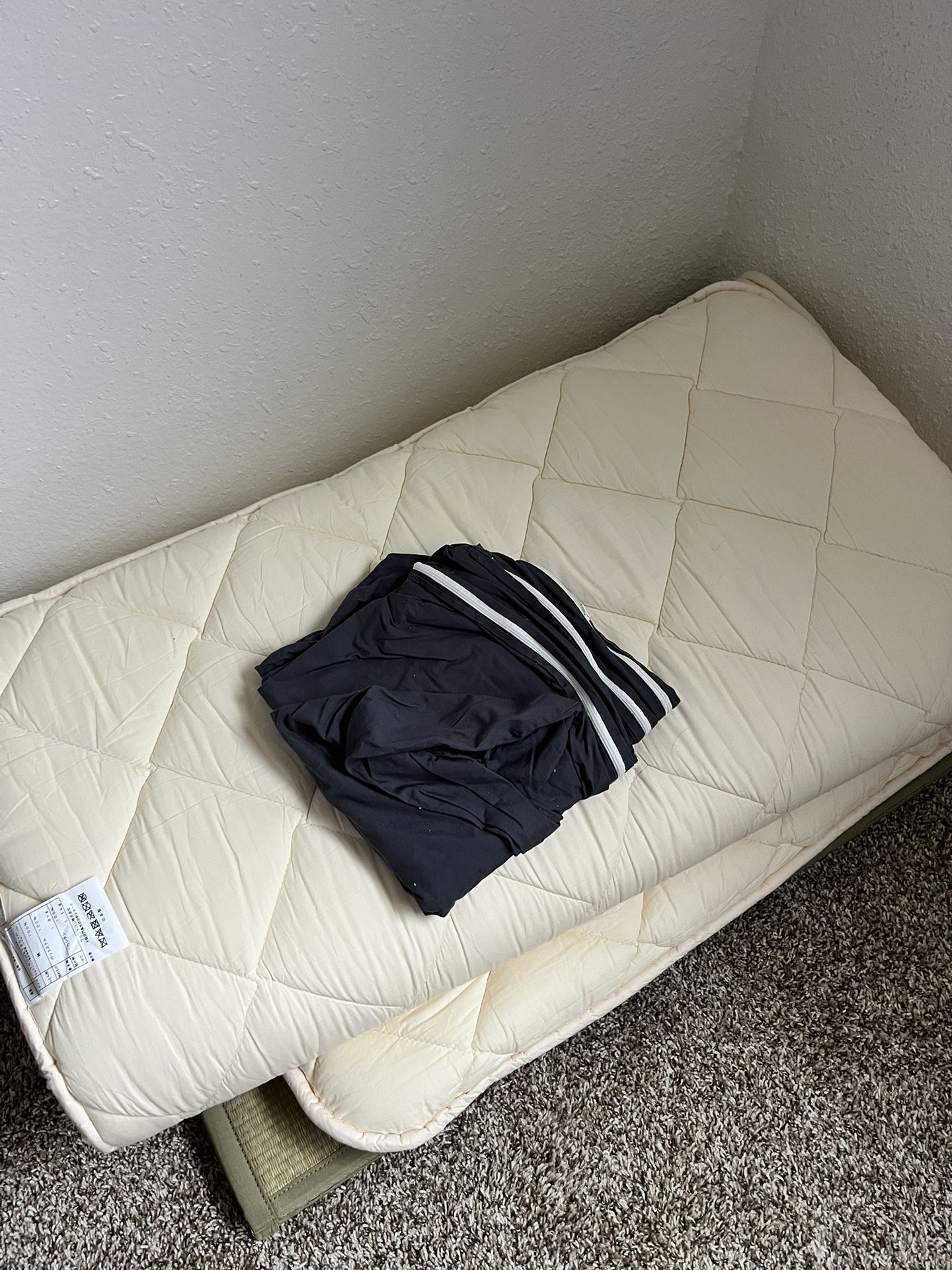 Twin Size Japanese futon With Tatami Mat And Cover