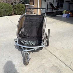 Convertible Double Jogger Stroller And Bike Cart 