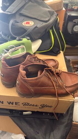Polo Ralph Lauren Country 3 Eye Moc Shoes Men 10 D Brown Leather Boat Lug Sole