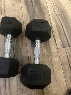 Dumbbell weights rubber read description