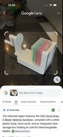 Like new Oxo 3-Blade tabletop spiralizer