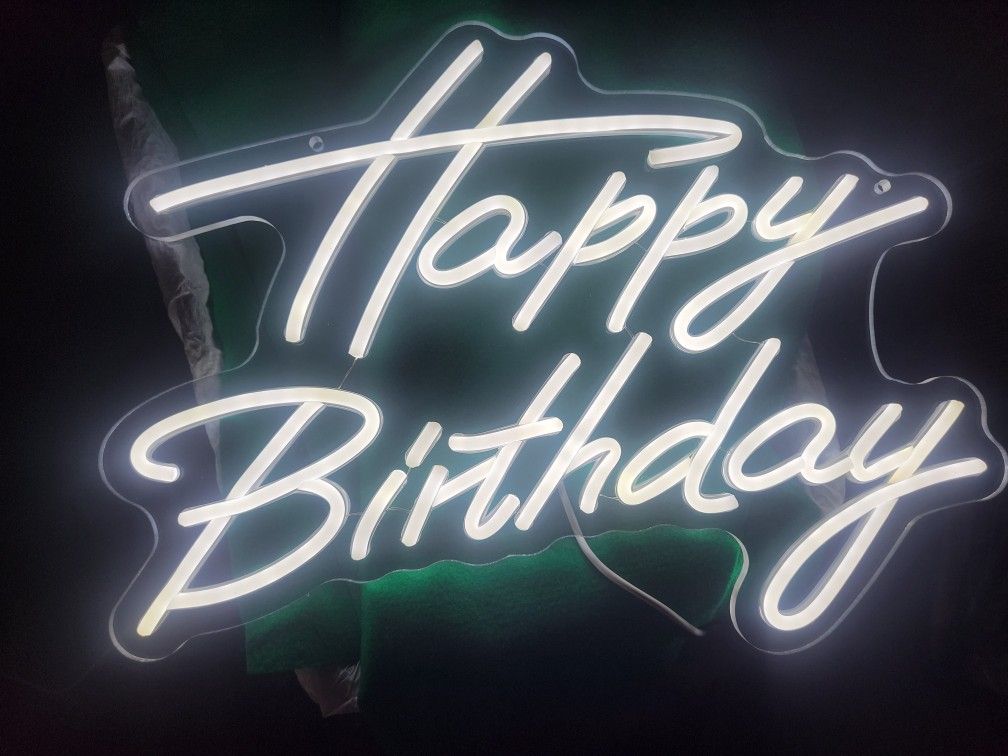 Happy Birthday Neon Sign 