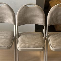 Cushioned Folding chairs (3 Available)