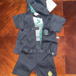 NWT Build-A-Bear Harry Potter Slytherin House Robe Uniform Top & Pants Brand New