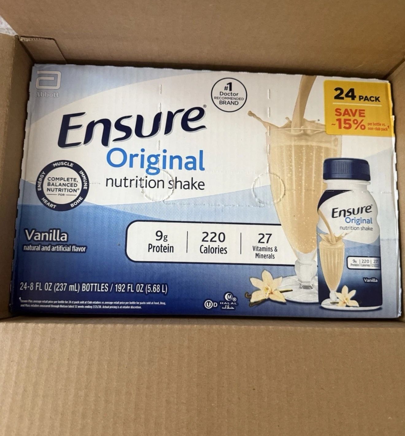 Ensure Original Vanilla $25 For The Whole Box Of 24
