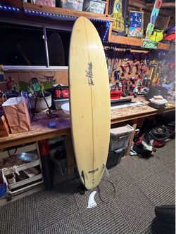 Fun board Tom Whitaker  7’2   2 & 3/4 Surfboard