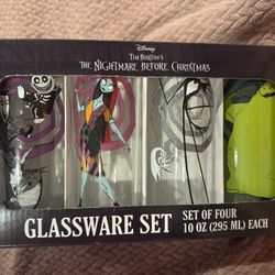 Nightmare Before Christmas Glassware