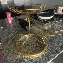 ✨ Gold 3-Tier Countertop Basket ✨