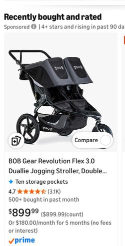 BOB Dualie Double Jogging Stroller