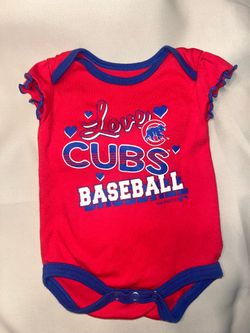 Baby girls, Chicago Cubs onesie size 3 months