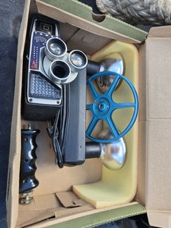 Sears 8mm Camera, Grip, Reel and Light Bar