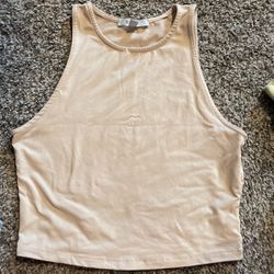 Gaze Xs Tan Tank/shirt Cropped 