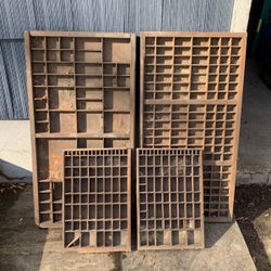 Vintage Typesetting Drawers