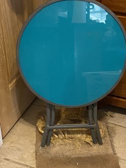 Small Glass Snack Table 