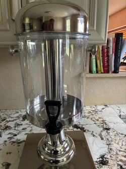 Beverage Drink Dispenser with Chrome Stand (3 Gallon)