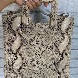 Leather Purse snake print