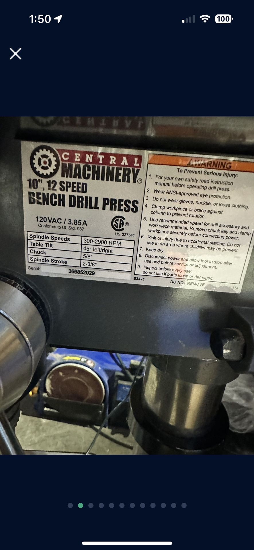 Bench Drill, Belt Sander And Skill Saw