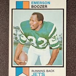 1973 Topps Emerson Boozer New York Jets #464 Football Card Vintage Collectible Sports NFL