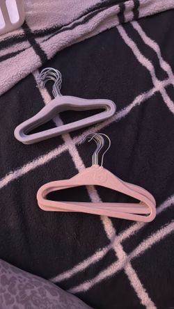 Beige And Gray Baby Hangers