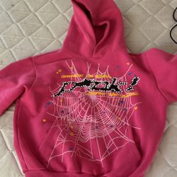 Pink spider hoodie