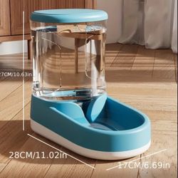 Automatic Pet Water Dispenser, Large Capacity Dog Gravity Feeder Waterer With Boel, Self Feeding Station For Indoor Dogs