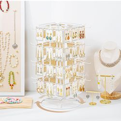 Brand new 360° rotating jewelry display rack, or merchandise display rack