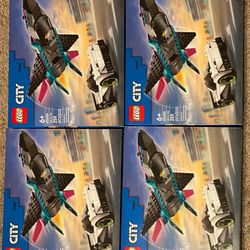 LEGO City Jet vs. Car Building Toys  60489 ( 4 Sets )