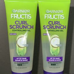 Garnier Fructis Curl Scrunch Controlling Gel Set
