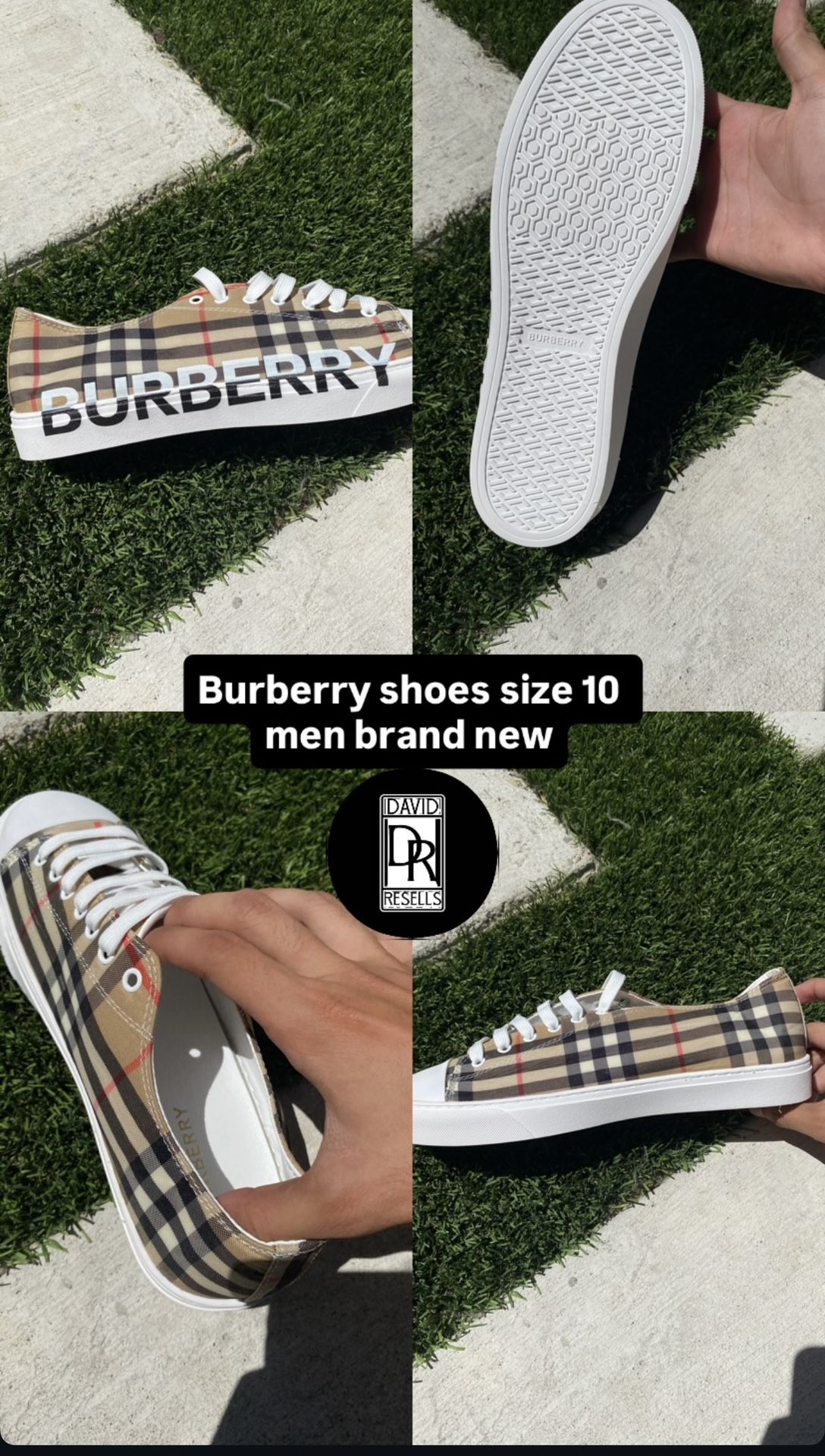 Burberry shoes size 10