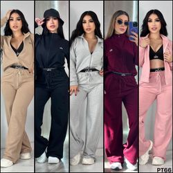 Alo Three-Piece Zip-Up Tracksuit Set
