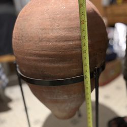 Antique Large 19th Century Spanish Clay Pot