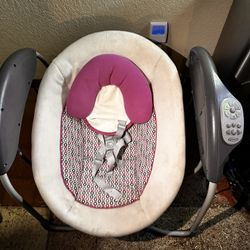 Infant swing with music