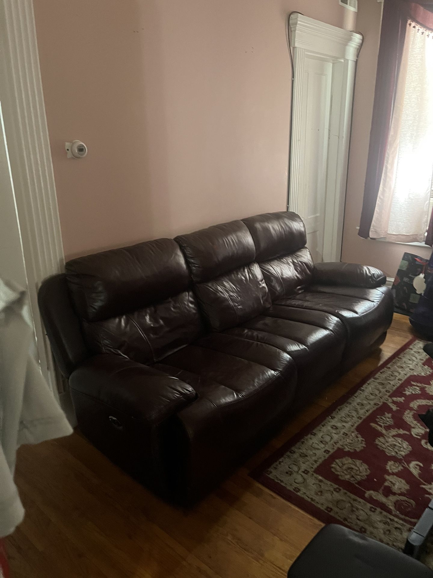 Brown Leather Sofa