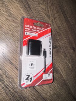 Wireless Gear Wall Charger with Micro USB Cable
