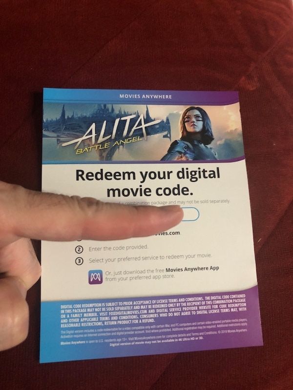 Alita (Digital Code Only) Blu-ray!!