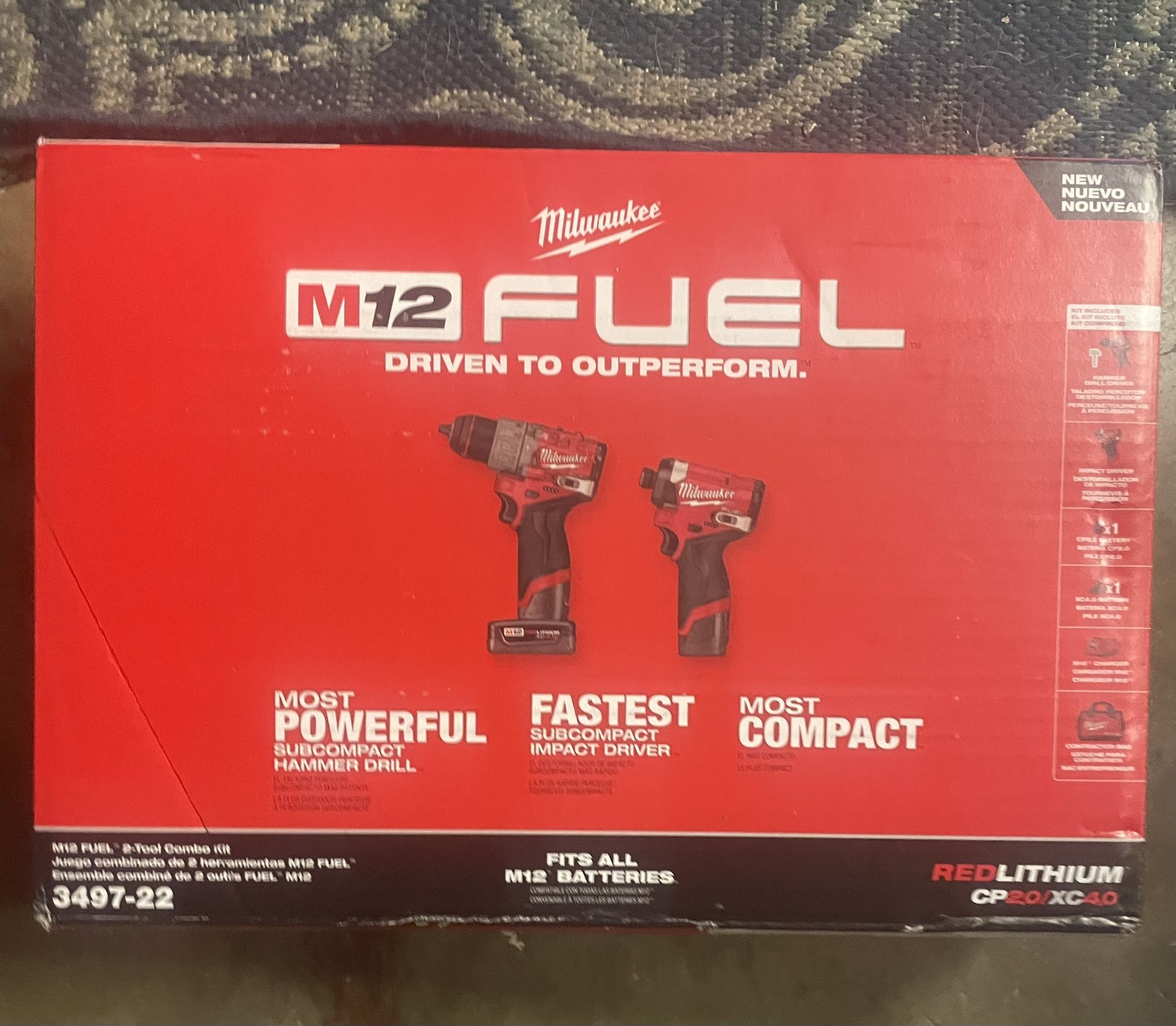 Milwaukee M12 FUEL 2 Tool Combo Kit 3497-22