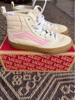 Vans Ashwood Hi Decon Pink Youth Size 1 w/ Box
