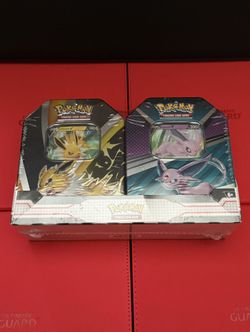 Pokemon Evolutions Jolteon Espeon V Tins Bundle