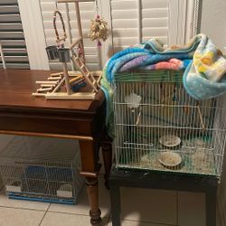 Parrot Stand And Cages