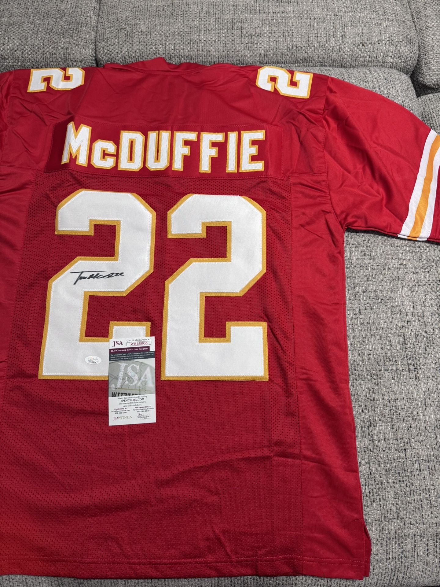 Trent McDuffie Signed Autograph Custom Jersey - JSA Coa - Kansas City Chiefs
