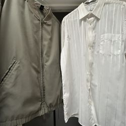 Men’s…jacket,dress shirt, Nike Sweatshirt