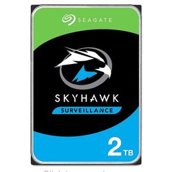 Seagate SkyHawk ST2000VX015 2 TB Hard Drive - 3.5" Internal - SATA (SATA/600) - Network Video Recorder, Camera, Video Recorder Device Supported 