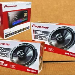 Pioneer Car Stereo Touchscreen Bluetooth USB Aux Am Fm 6.5" 2-Way Coaxial Speaker System 600 W Package 🚨 Payment Options Available 🚨No Credit Needed